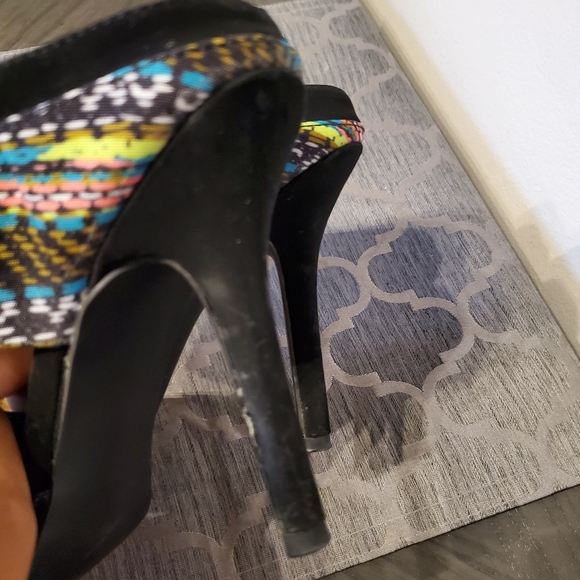 Multicolored Mule Heels - Picture 6 of 7